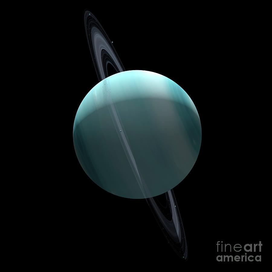 Uranus And Its Rings Photograph by Claus Lunau/science Photo Library