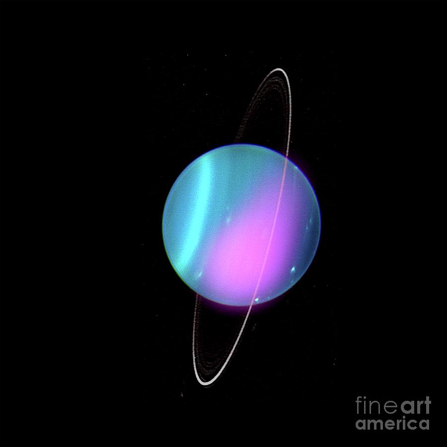 Uranus Photograph by Nasa/cxo/university College London/w. Dunn Et Al./w.m. Keck Observatory/science Photo Library