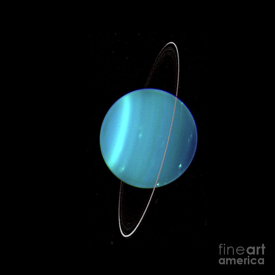 Uranus Photograph by Nasa/w.w. Keck Observatory/science Photo Library
