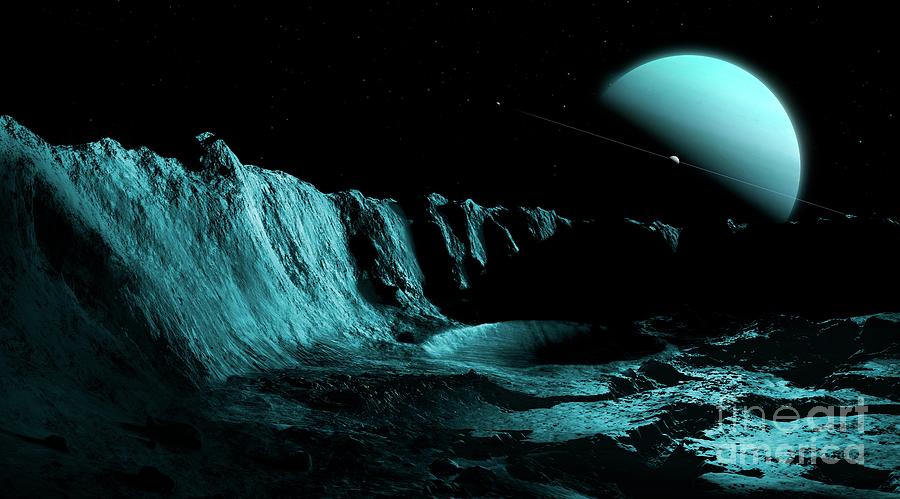 Uranus Seen From Ariel Photograph by Mark Garlick/science Photo Library