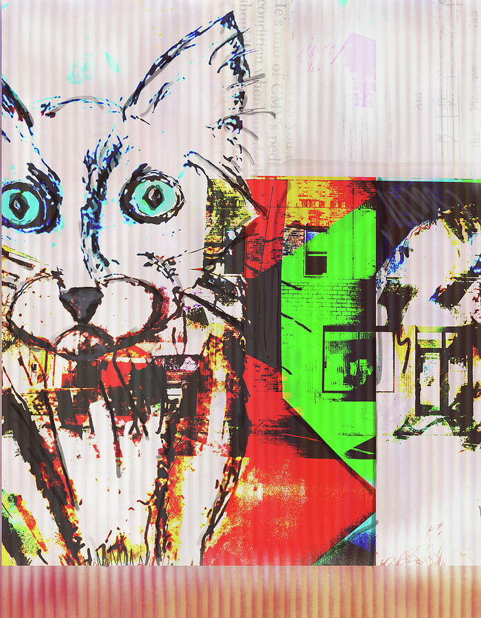 Urban Cat Digital Art by Susan Stone
