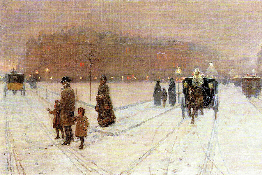 Urban Fairy Tale Painting by Frederick Childe Hassam
