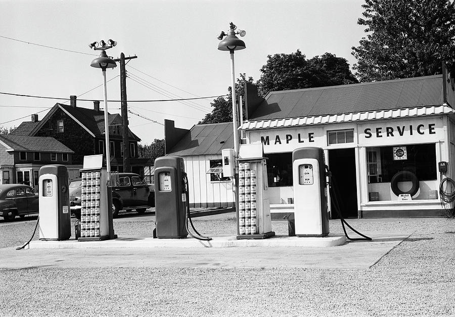 Urban Gas Station Photograph by George Marks