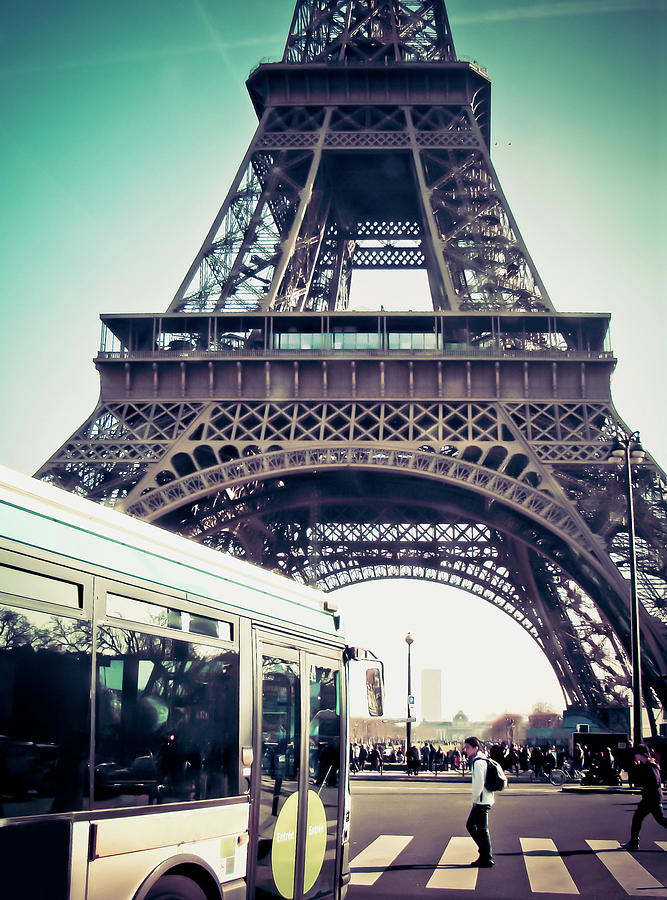 Urban Lifestyle At The Tour Eiffel In Photograph by Federica Fortunat