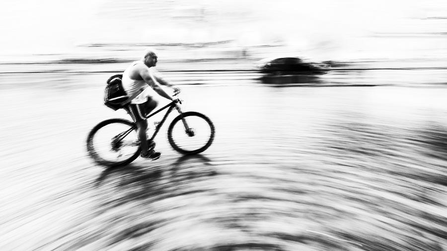 Bicycle Photograph - Urban Race by Marius Cintez?