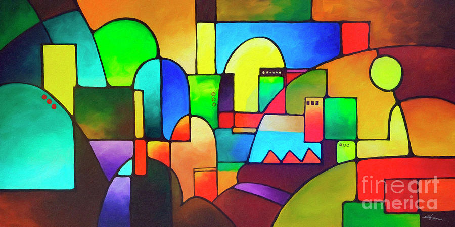 Urbanity 2 Painting by Sally Trace