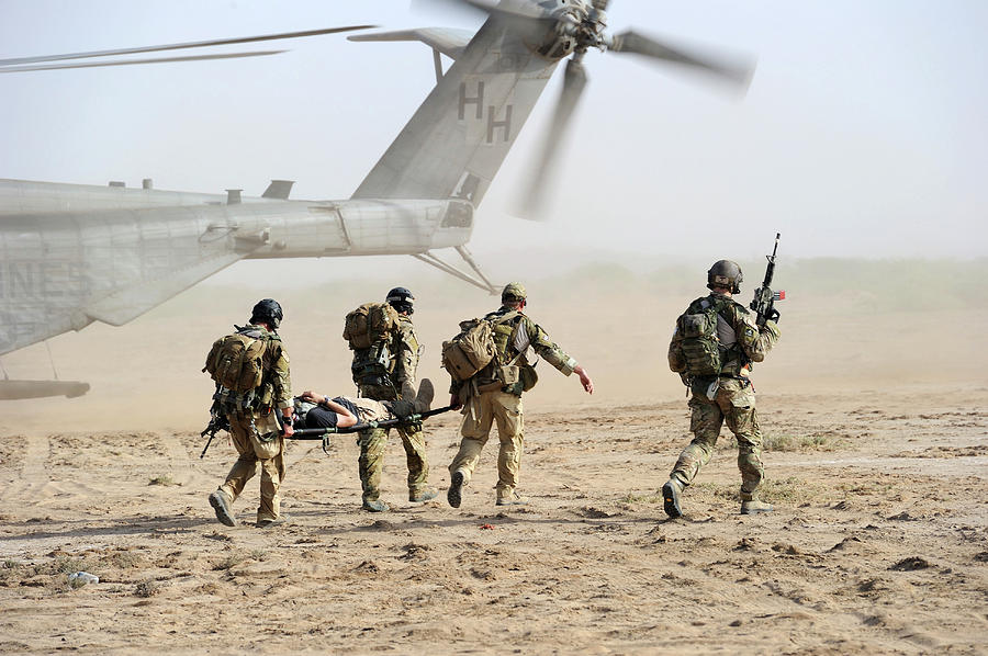 U.s. Air Force Pararescuemen Transport Photograph By Stocktrek Images