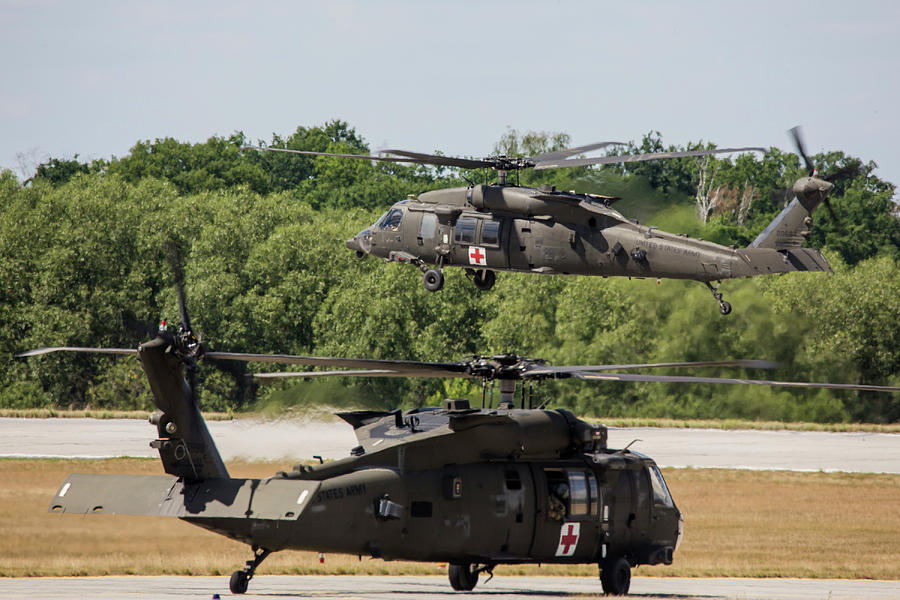 U.s. Army Hh-60m Medevac Helicopters Photograph by Timm Ziegenthaler