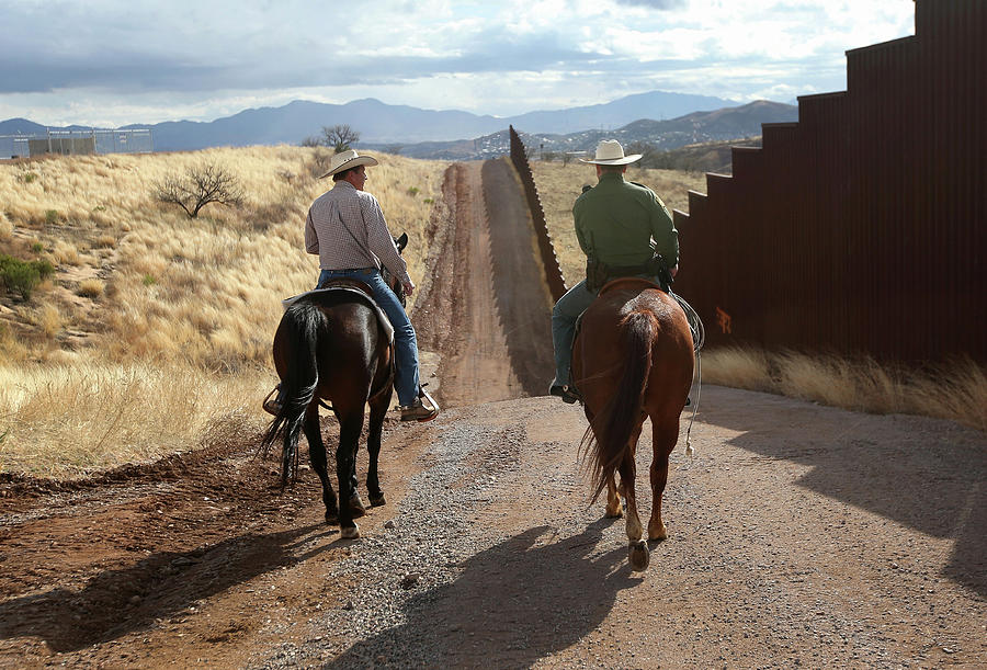 U.s. Border Patrol Ranch Liaisons Meet Photograph by John Moore