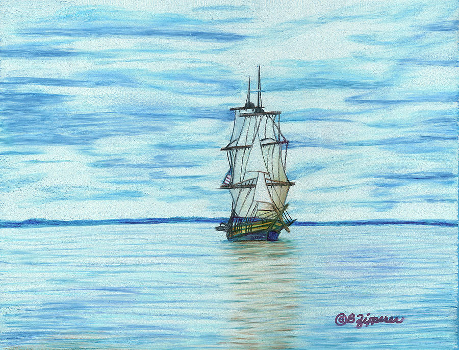 U.S. Brig Niagara Drawing by Barbara Zipperer - Pixels