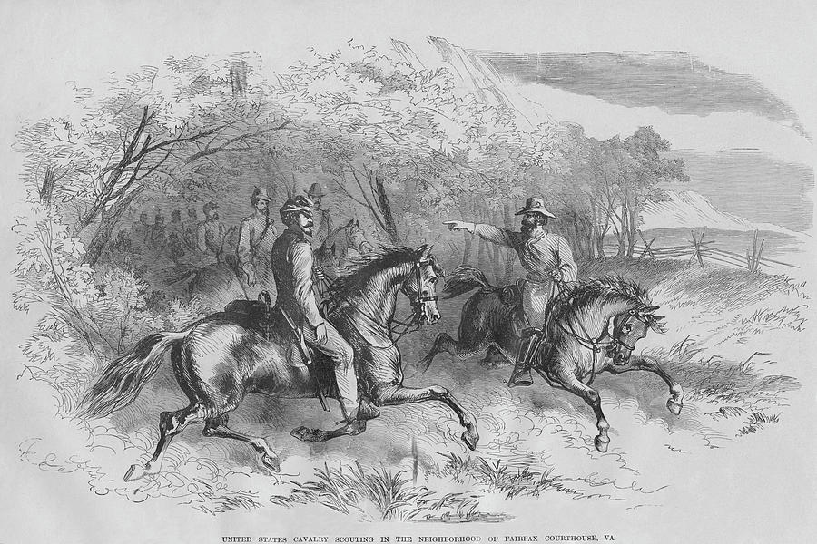 US Cavalry Reconnaissance Painting by Frank Leslie - Fine Art America