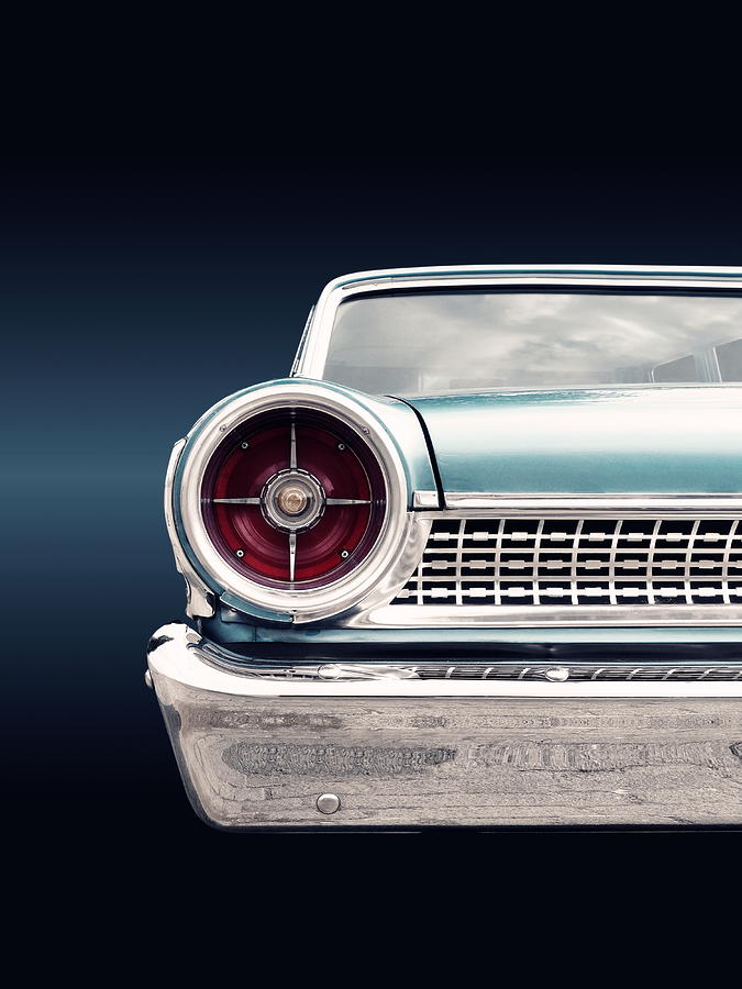 Vintage Photograph - Us Classic Car 1963 Galaxie by Beate Gube