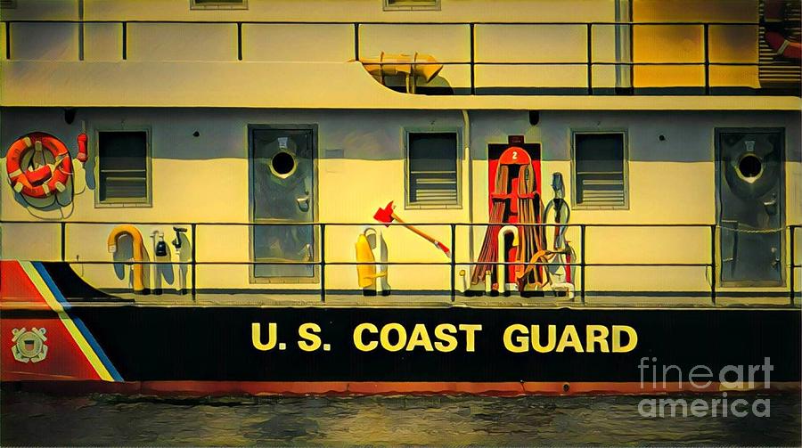 U.s. Coast Guard Painting by Marilyn Smith
