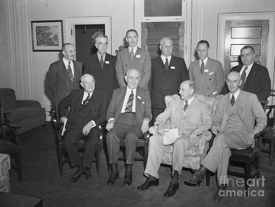 Us Delegates At Bretton Woods Conference Photograph by Bettmann