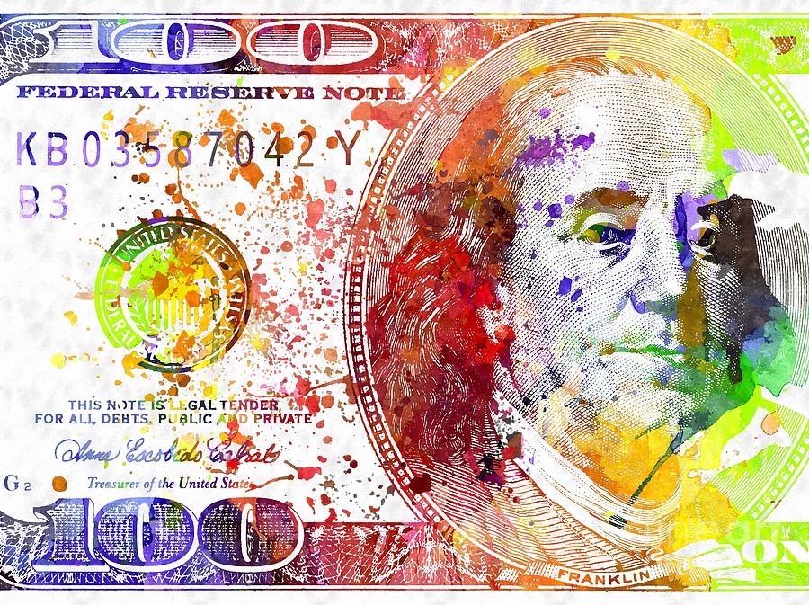 U.S. Dollar Mixed Media by Daniel Janda