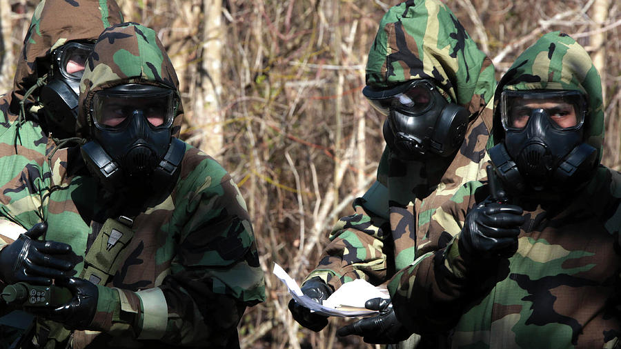 U.s. Marines At A Chemical, Biological Photograph by Stocktrek Images ...