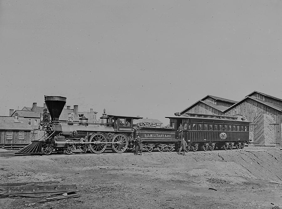 US Military Engine Lincolns Coach Painting by Matthew Brady US Military Engine Lincolns Coach Painting by Matthew Brady