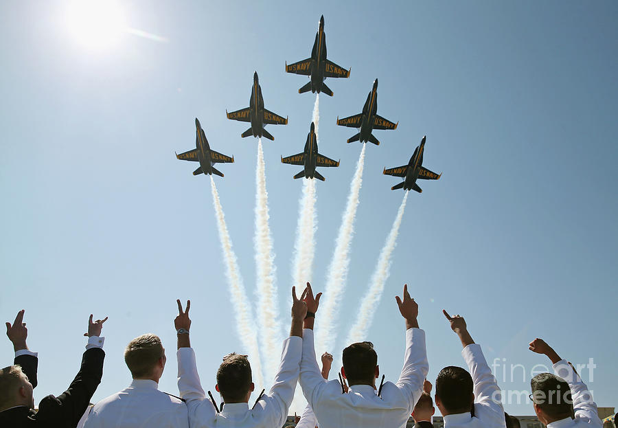 Us Naval Academy Holds Commencement Photograph by Mark Wilson