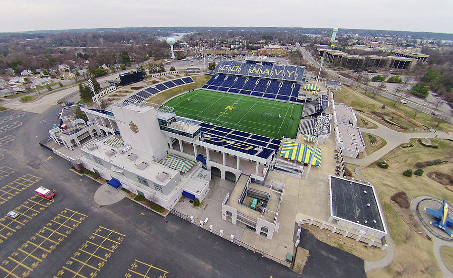 U.S. Navy Academy Football Stadium Photograph by Mark Duehmig