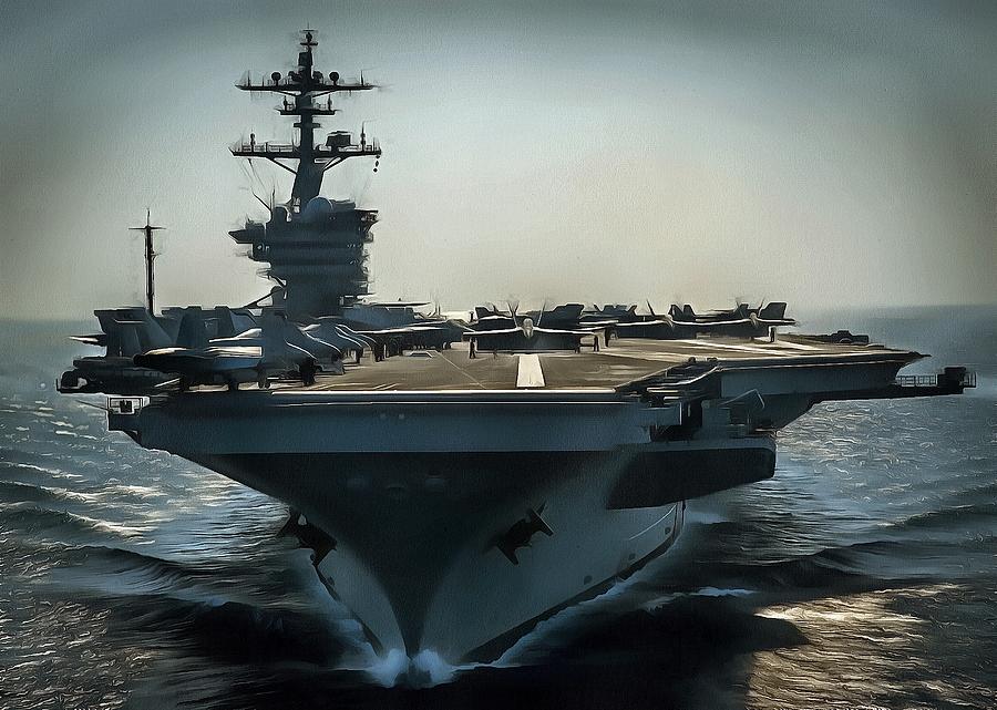 U.S. Navy Aircraft Carrier Photograph by Robert Kinser - Fine Art America