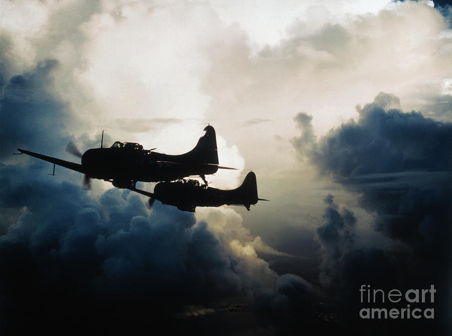 Us Navy Sbd Dauntless Dive Bombers Photograph by Bettmann