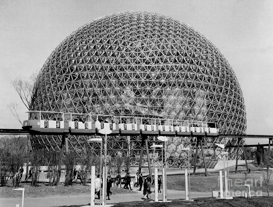 Us Pavilion At The 1967 Worlds Fair Photograph by Bettmann