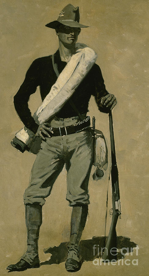 US Soldier Painting by Frederic Remington