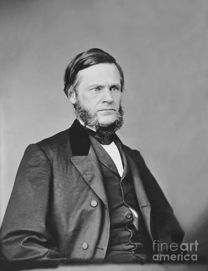 Us Statesman John Sherman by Bettmann