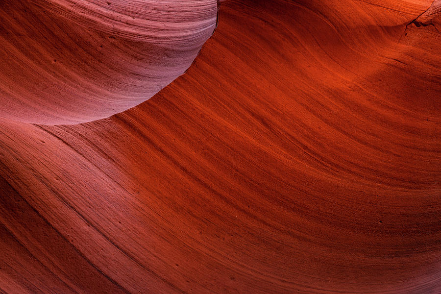 Usa, Arizona, Page, Abstract Detail Of Red Canyon Wall Inside Canyon X Digital Art by Jan Miracky