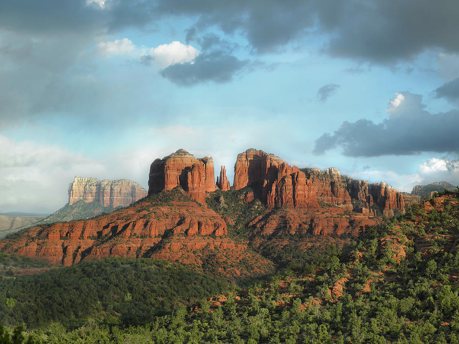 Usa, Arizona, Sedona, Rock Formation At Photograph by Ryan Mcvay