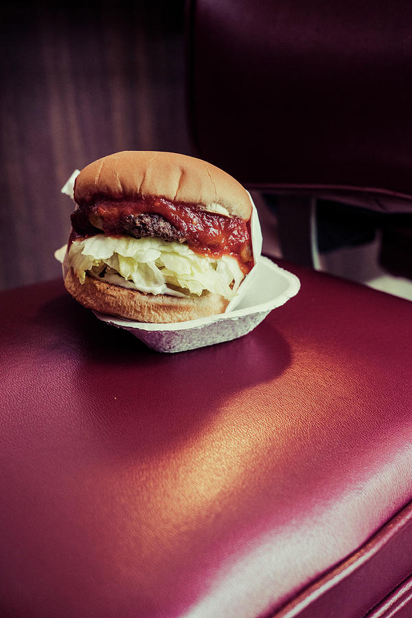 Usa, California, Los Angeles, The Hamburger Of The Apple Pan Restaurant On Pico Blvd Digital Art by Giovanni Simeone