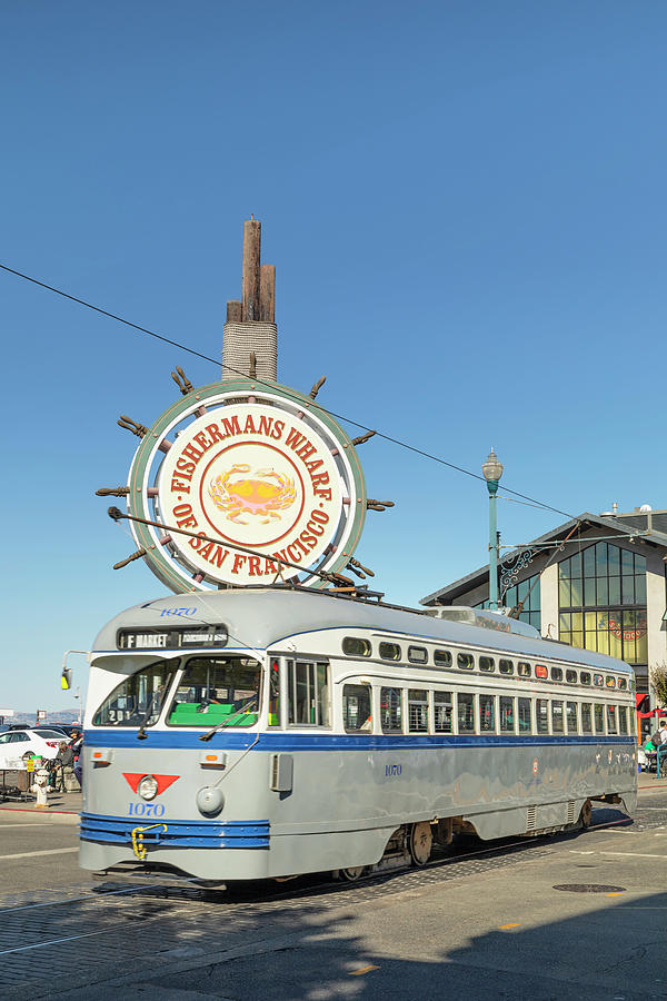 Usa, California, San Francisco, Fisherman's Wharf Logo On Jefferson ...