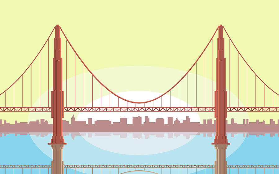 Usa, California, San Francisco, Golden Digital Art by Greg Paprocki