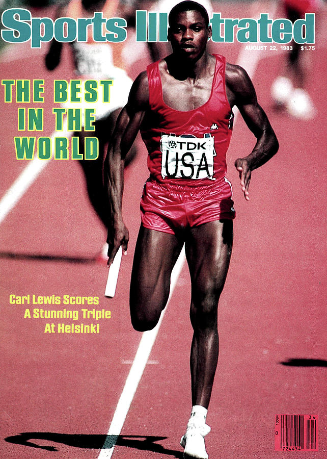 Usa Carl Lewis, 1983 Iaaf Athletics World Championships Sports Illustrated Cover Photograph by Sports Illustrated
