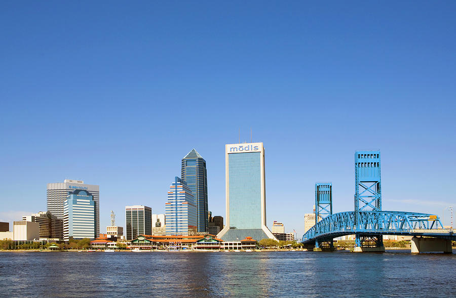 Usa, Florida, Jacksonville, City Photograph by Pnc