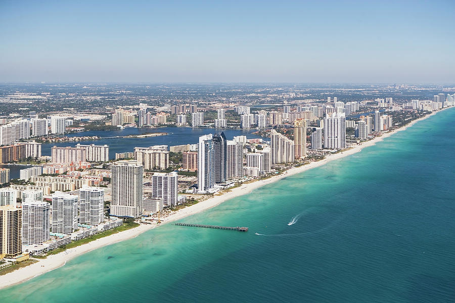Usa, Florida, Miami Cityscape As Seen Photograph by Fotog