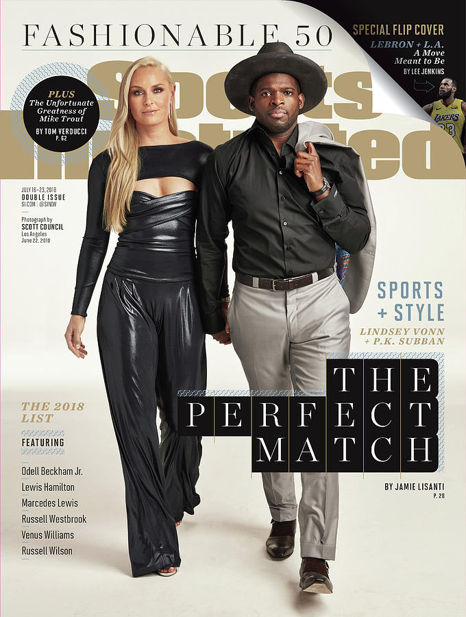 Usa Lindsey Vonn And Nashville Predators P.k. Subban, 2018 Sports Illustrated Cover Photograph by Sports Illustrated