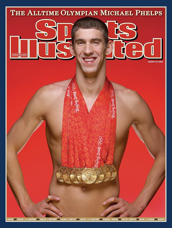 Usa Michael Phelps, 2008 Summer Olympics Sports Illustrated Cover Photograph by Sports Illustrated