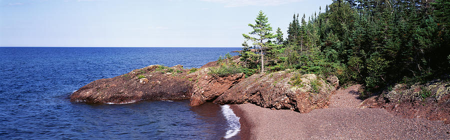 Nature Photograph - Usa, Michigan, Lake Superior, Copper by Panoramic Images