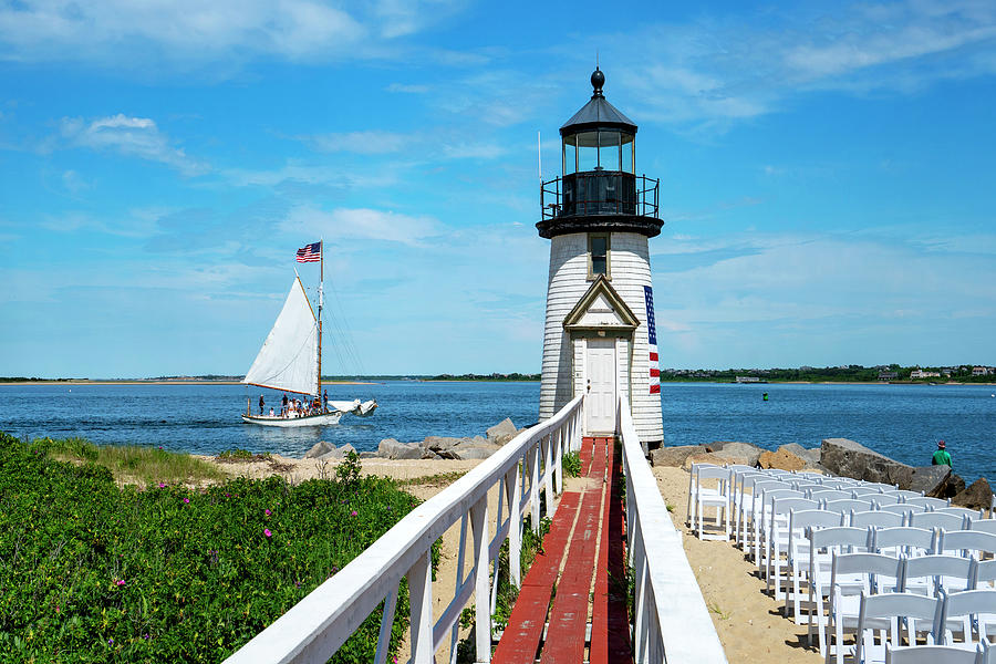 Usa, Nantucket, Massachusetts, New England, Brant Point Lighthouse 