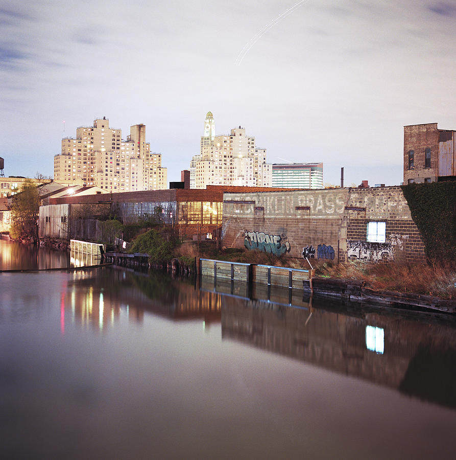 Usa, New York, Brooklyn, Gowanus Canal Photograph by Michelle Zassenhaus