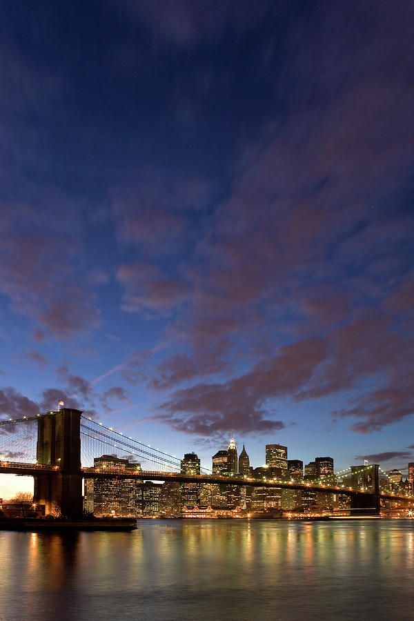 Usa, New York City, Brooklyn Bridge And Photograph by Michele Falzone