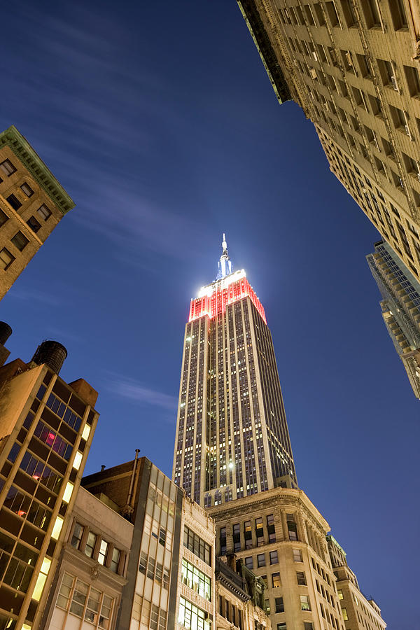 Usa, New York City, Manhattan, Empire Photograph by Jorg Greuel