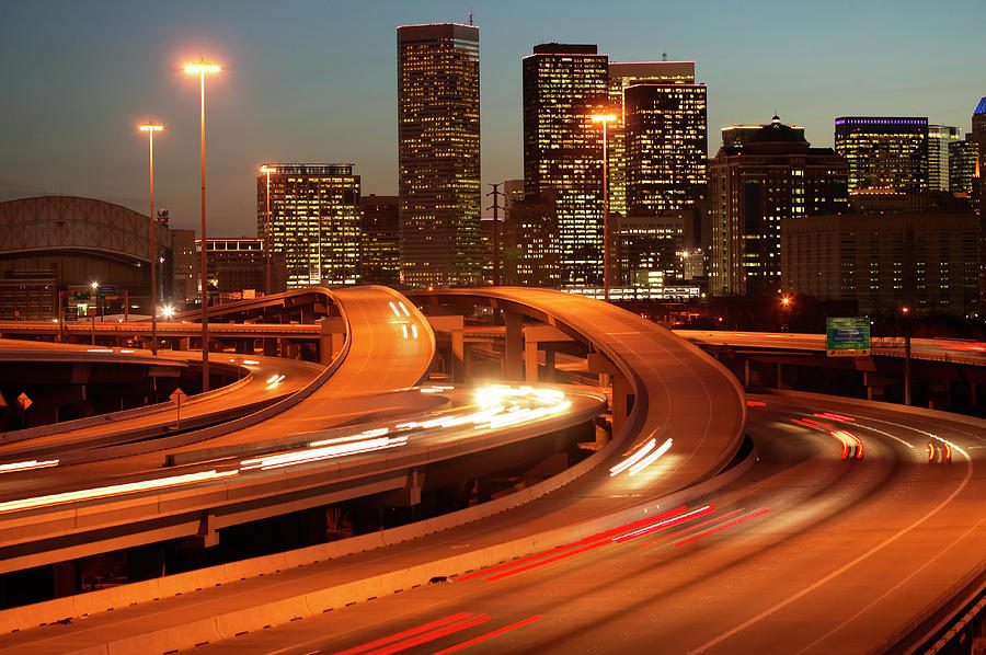 Usa, Texas, Houston City Skyline And Photograph by George Doyle