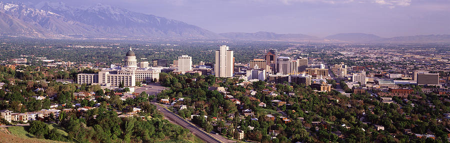 Salt Lake City Photograph - Usa, Utah, Salt Lake City by Panoramic Images