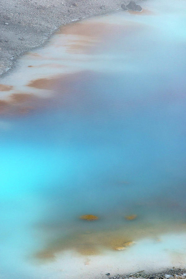 Yellowstone National Park Photograph - USA, Wyoming Abstract Lines by Judith Zimmerman