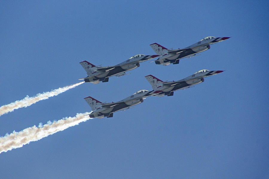 USAF Thunderbird Demonstration Squadron 3 Photograph by Donald Pash