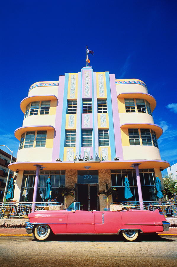 Usa,florida,miami Beach,art Deco Photograph by Randy Wells