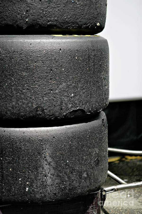 Used Dunlop Slick Tyres Photograph by Lewis Houghton/science Photo Library
