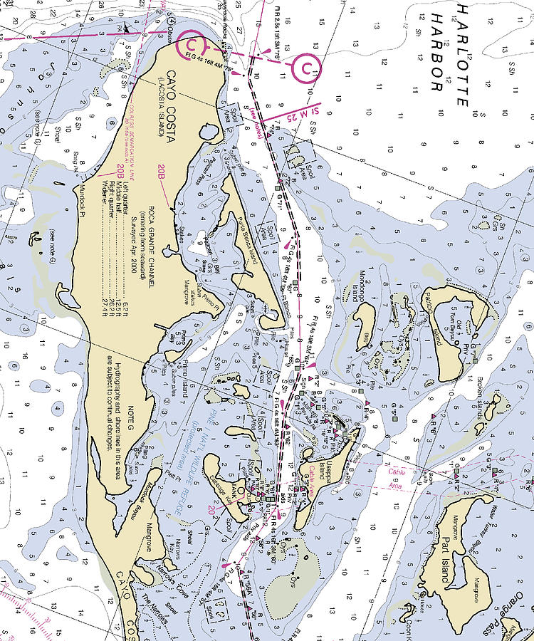 Useppa Island-florida Nautical Chart Mixed Media by Sea Koast | Fine ...